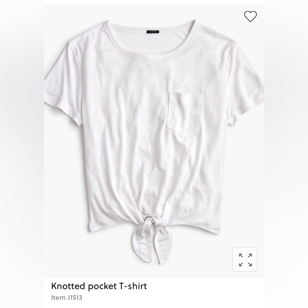 JCREW knotted pocket tshirt